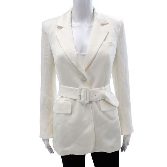 Veronica Beard Jackets & Blazers - Veronica Beard Women Basic Jacket White Button Long Sleeve Size 2